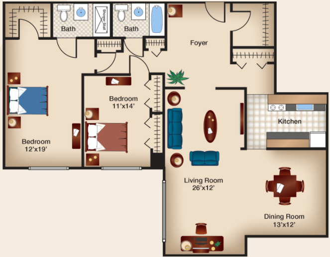 Two Bedroom IV - 07 Tier